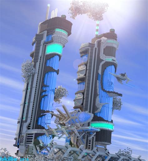 Futuristic tower - GoCreative Plot contest (3rd) Minecraft Map