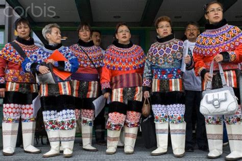 traditional costume in Nuuk, Greenland. | Inuit people, Greenland, Costumes