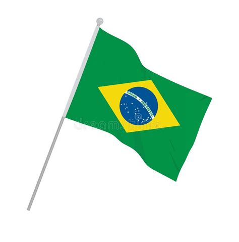 Brazil national flag stock vector. Illustration of national - 158307991