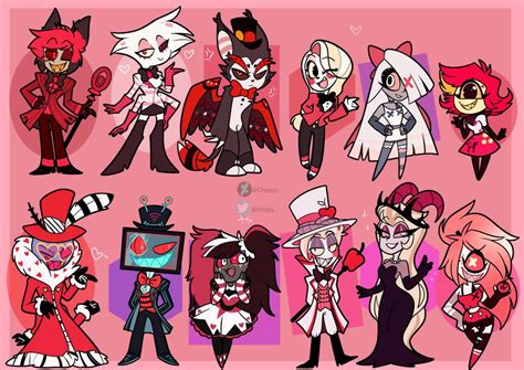 Chibi Hazbin Hotel Characters by ChisitoO on DeviantArt