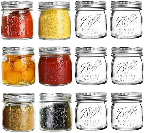 Ball Mason Jars 8 Oz - 12 Pack | Dixie Chik Cooks