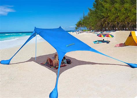 Beach Tent with sandbag Anchors - TheCoolStuffToBuy