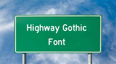 Highway Gothic Font Family Download | Dafont Online