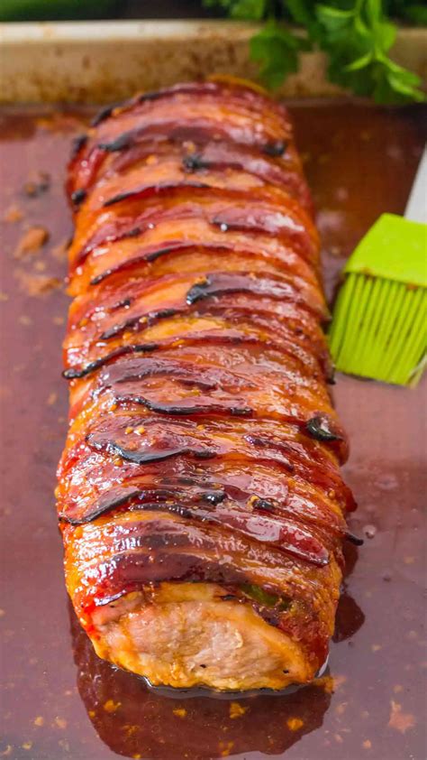 Bacon Wrapped Pork Tenderloin - Sweet and Savory Meals