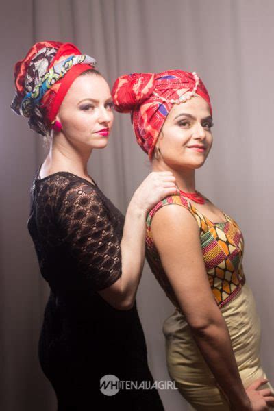 White Naija Girl out to market African fashion - P.M. News