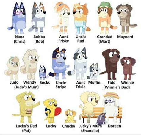 an image of cartoon characters that are in different colors and sizes ...