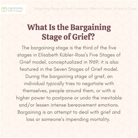 Bargaining Grief Stage