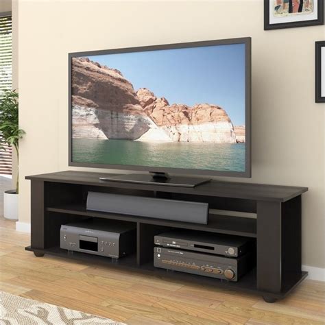 58" TV Component Stand in Ravenwood Black - TBF-605-B