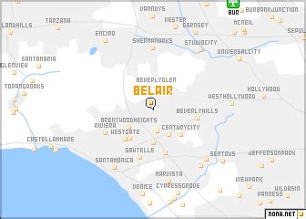 Bel Air (United States - USA) map - nona.net