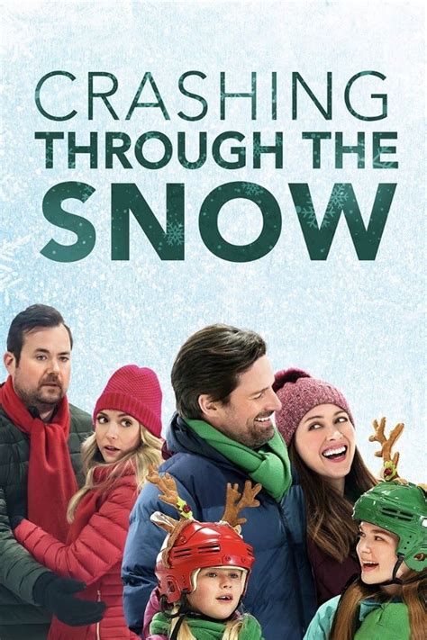 the poster for crashing through the snow shows people wearing winter ...