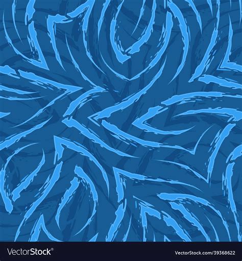 Simple seamless pattern of blue stripes with torn Vector Image