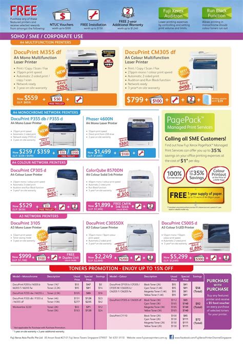 Fuji Xerox Printers IT SHOW 2013 PRICE LIST - The Tech Revolutionist