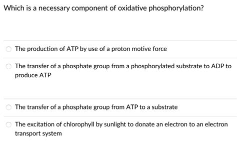 Solved Which molecule is a final electron acceptor for an | Chegg.com