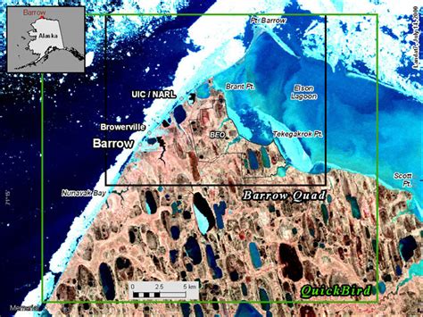 QuickBird Imagery and Related GIS Layers for Barrow, Alaska: Coverage Map