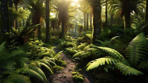 Premium AI Image | tropical forest background subtropical forest