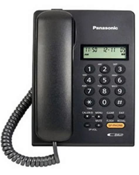 White And Black Panasonic KS-TSC62SX Caller ID Speaker Landline Phone, For Office, Model Number ...