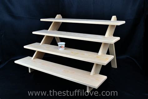 Collapsible Portable Tabletop Display Shelving Stand for Craft fairs, Trade Shows and Fairs Or ...