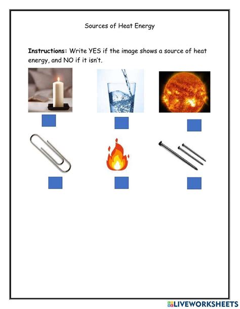 Heat transfer online activity for grade 4 | Live Worksheets - Worksheets Library