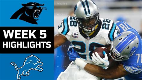 Panthers vs. Lions | NFL Week 5 Game Highlights - YouTube