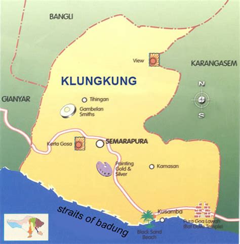 DUNIA Bali - Information About Bali Island: Map of Klungkung City