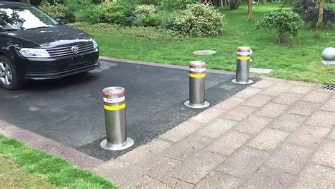 Automatic Bollards 2019 Hot Sale Automatic Electrical Rising Bollard With Led Light Parking ...