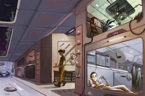 Spaceship interior, Sci fi environment, Spaceship design