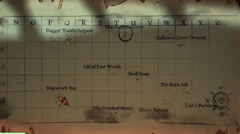 Sea Of Thieves Shipwreck Locations Map