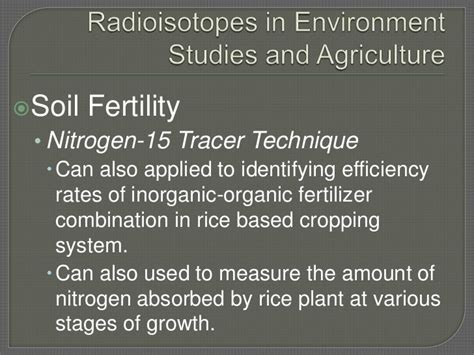 Uses of radioisotopes