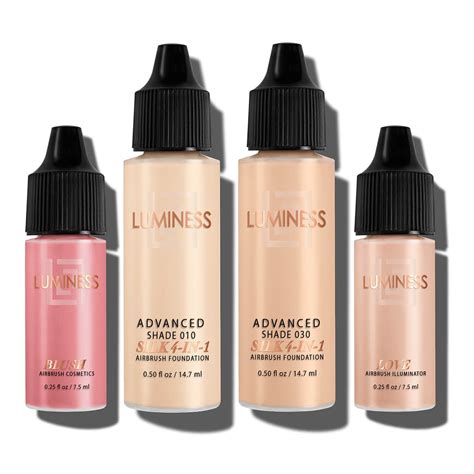 Luminess Airbrush Foundation Makeup Starter Kit - Fair - Walmart.com