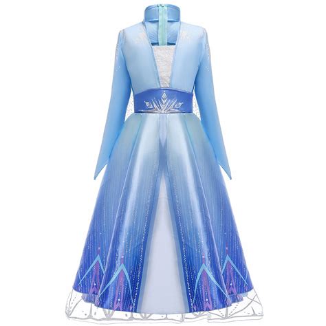 Frozen 2 Elsa Deluxe Princess Dress Costume for Girl Cosplay Halloween ...