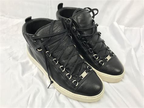 Balenciaga Arena High black with white soles | Grailed