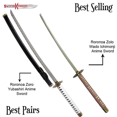 Zoro Yubashiri Sword & Zoro Wado Ichimonji Sword from One Piece - SwordsKingdom UK