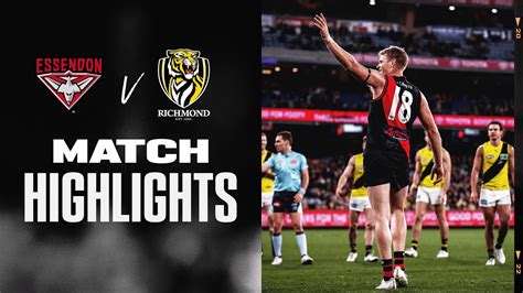 Essendon v Richmond Highlights | Round 23, 2022 | AFL - YouTube