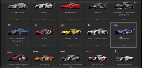 Gran Turismo Sport Cars List (2022 Update)