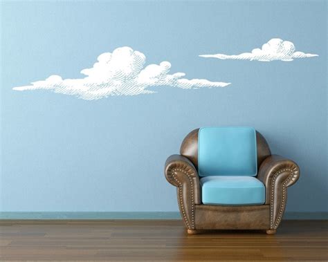 Cloud Decals Cloud Wall Decal Modern Nursery Decor Decor