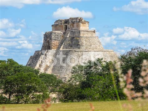 Pyramid Of The Magician, Uxmal, Mexico Stock Photo | Royalty-Free ...