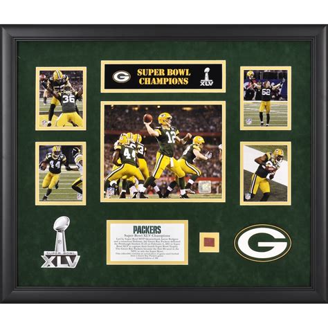 Green Bay Packers Fanatics Authentic Framed Super Bowl XLV Champions ...