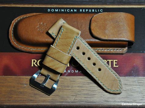 CentaurStraps - Handmade leather watch straps: Vintage style handmade leather watch strap 24mm ...