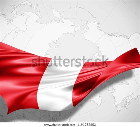 Peru Flag Silk World Map Background Stock Illustration 1191752653 ...