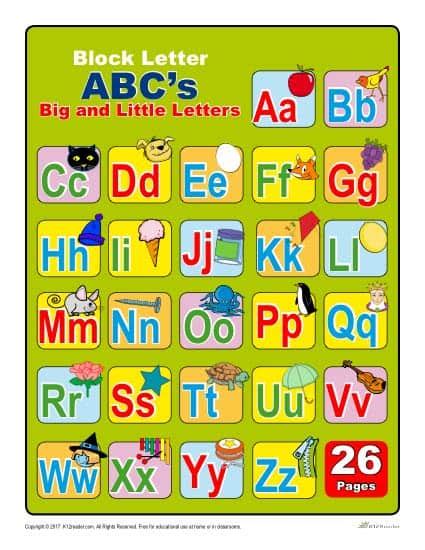 Block Upper and Lowercase Letters | Printable Classroom Activities