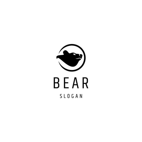 Bear head logo icon design template 7058552 Vector Art at Vecteezy