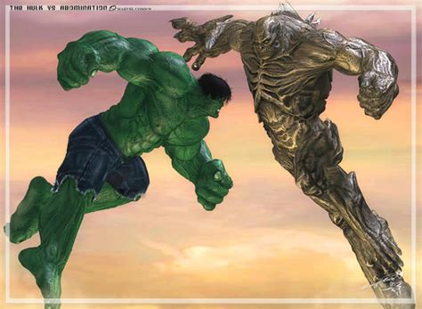 Hulk Vs Abomination by ubald007 on DeviantArt