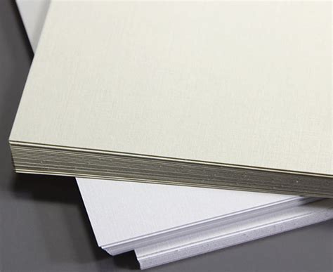 Natural White Card Stock - 11 x 17 LCI Linen 100lb Cover - LCI Paper