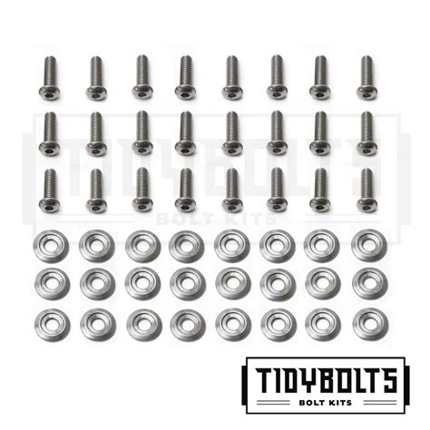 24 PACK STAINLESS STEEL BOLTS & FINISHING WASHERS – TIDY BOLTS