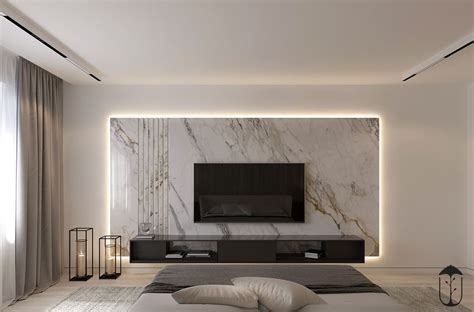 UI024 on Behance | Feature wall living room, Living room design decor, Living room tv unit