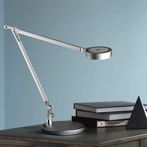 Gremle LED Adjustable Modern Desk Lamp in Silver - #60H49 | Lamps Plus