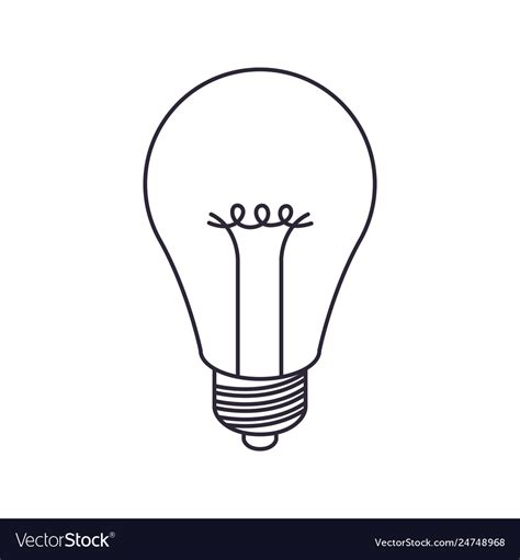 Light bulb off isolated icon Royalty Free Vector Image