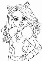Monster High Clawdeen Coloring Pages At GetColoringscom  Free sketch template