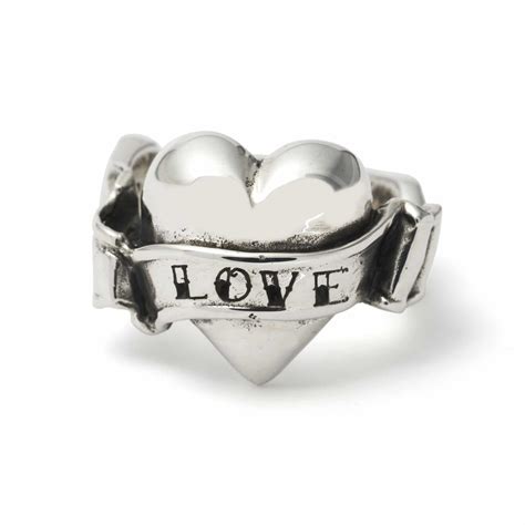 Heart & Banner “Love” Ring – The Great Frog