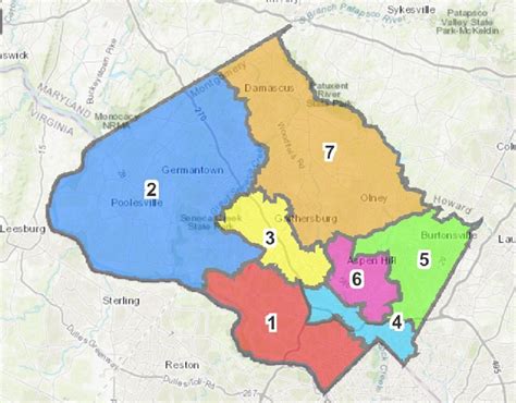 Montgomery County District Map